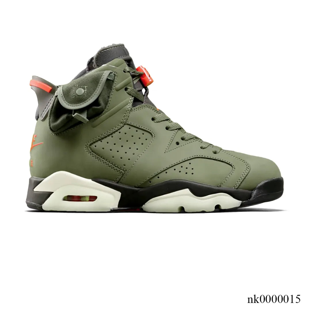Travis Scott x Air Jordan 6 Olive Shoes Sneakers