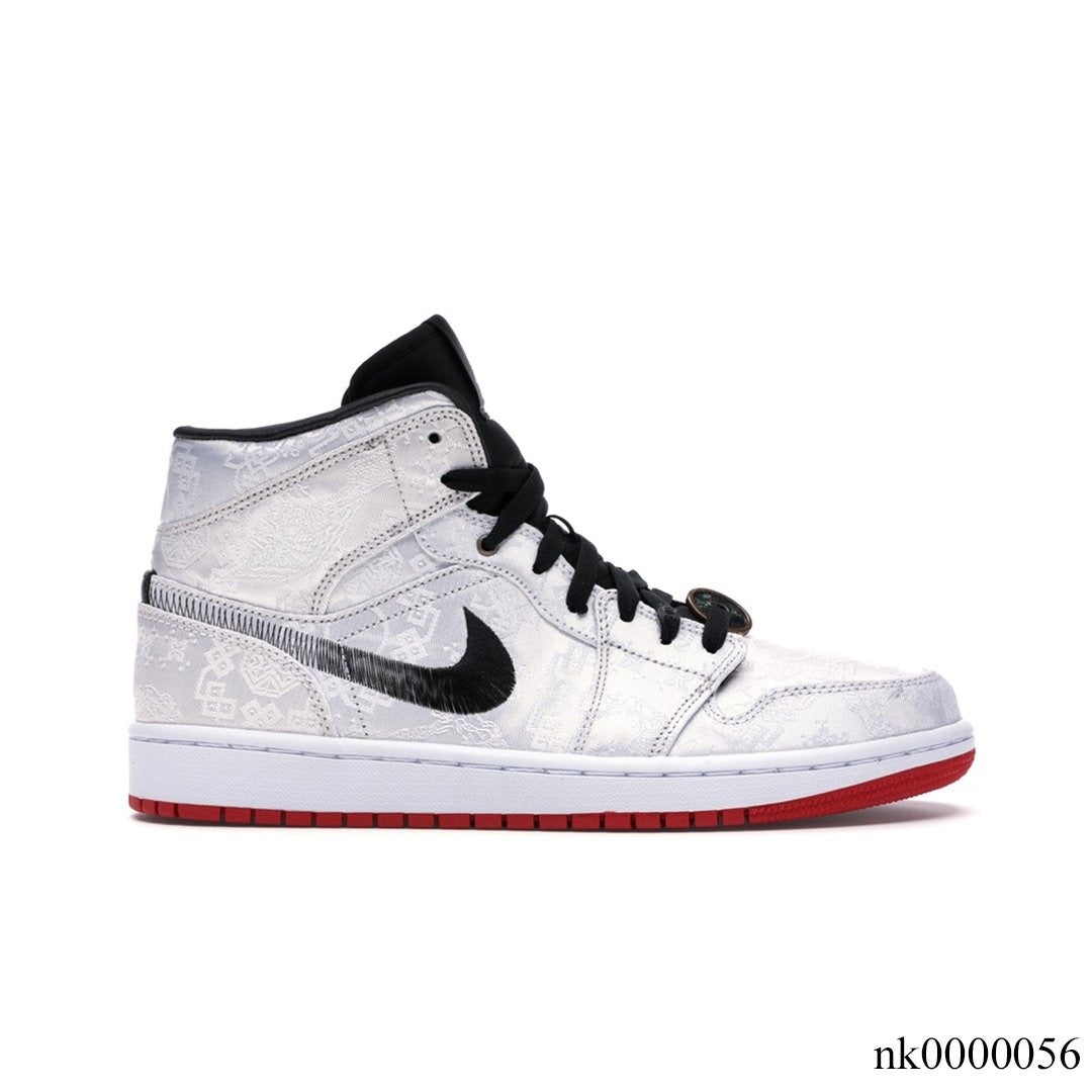 Air Jordan 1 Mid SE Fearless Edison Chen CLOT Shoes Sneakers