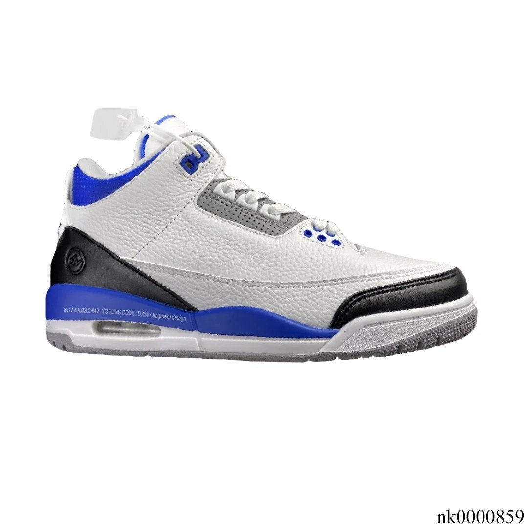 Air Jordan 3 Fragment White Blue Shoes Sneakers