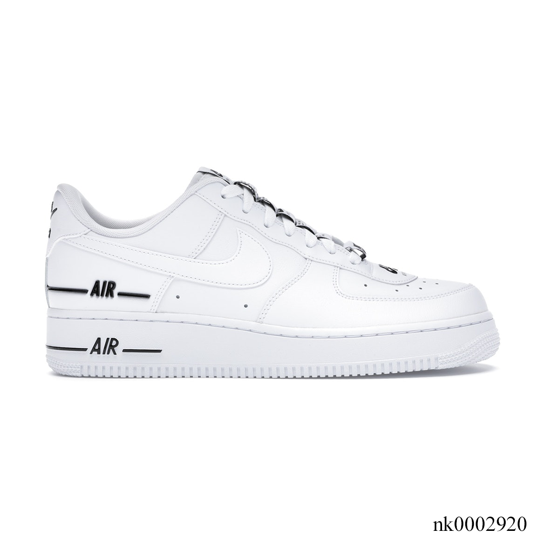 AF 1 Low Double Air Low White Black Shoes Sneakers