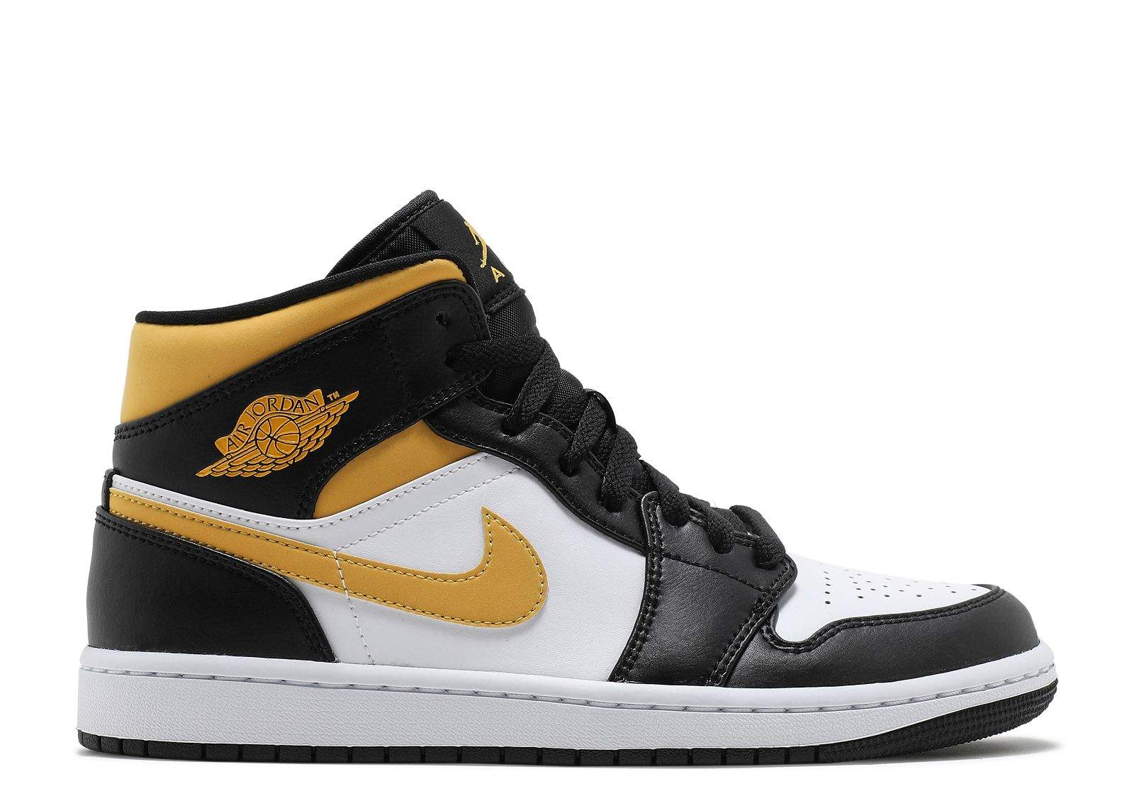 Air Jordan 1 Mid ‘Black University Gold’ Shoes Sneakers