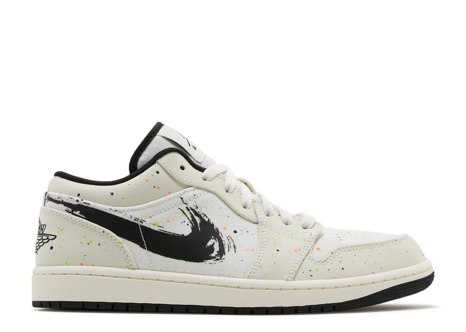 Air Jordan 1 Low ‘Brushstroke Swoosh – Paint Splatter’ Shoes Sneakers