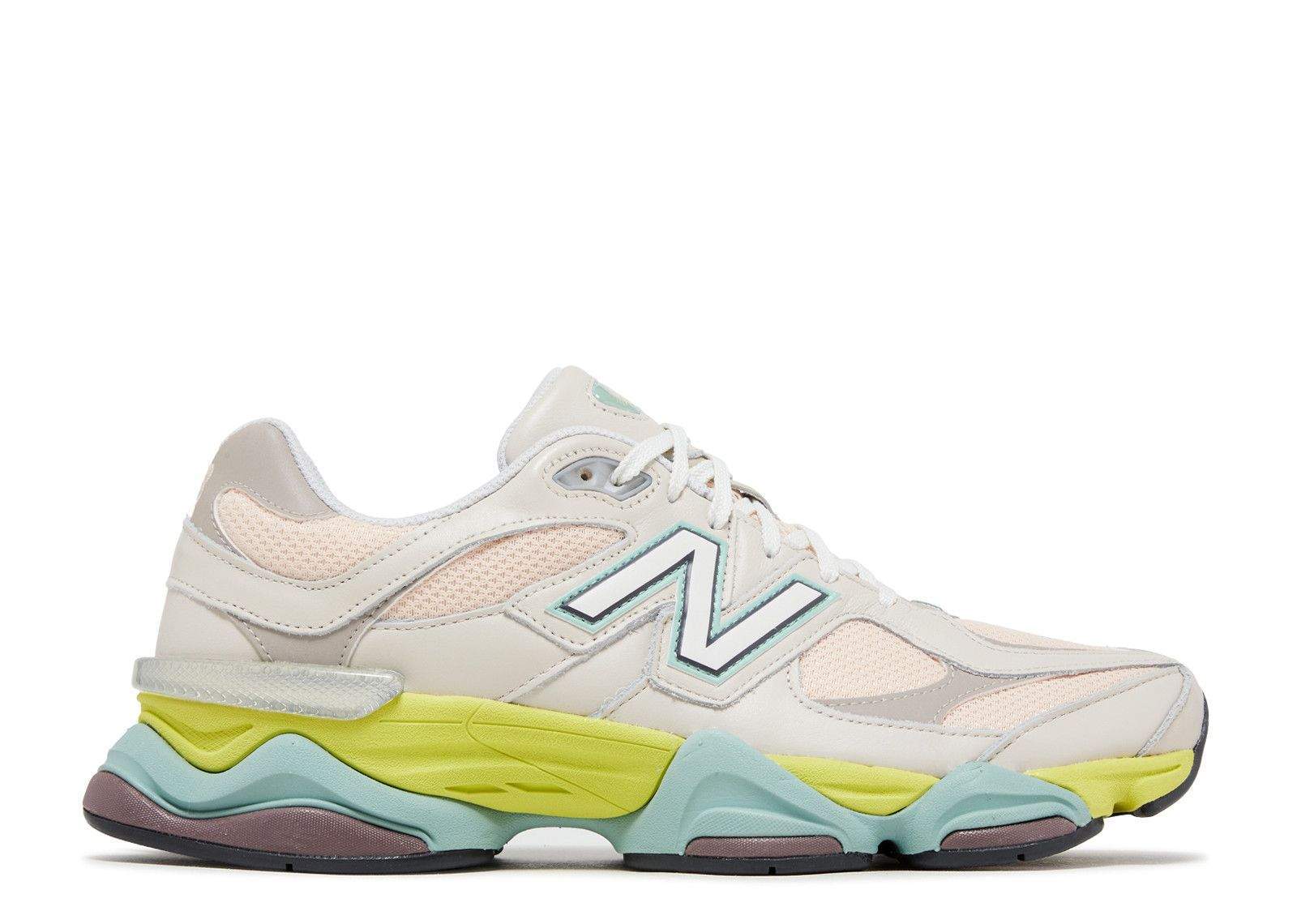 New Balance 9060 Moonbeam Vintage Rose Lime Shoes Sneakers