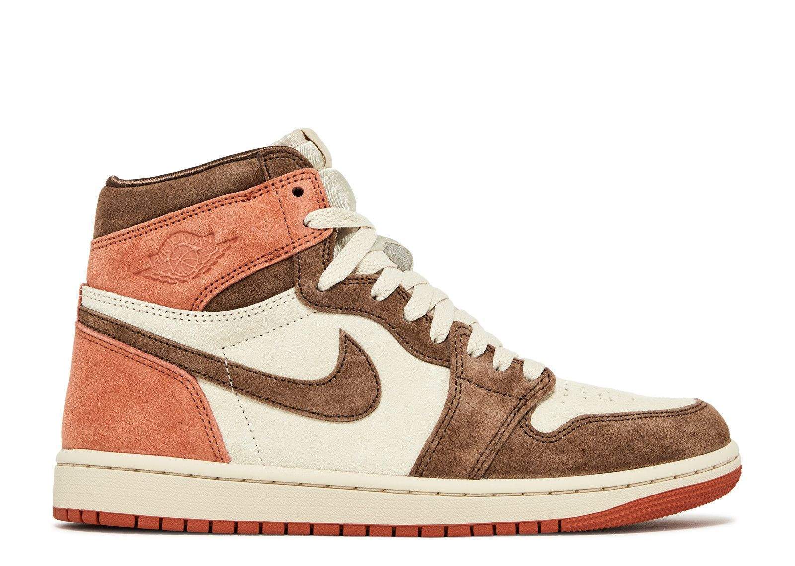 Wmns Air Jordan 1 Retro High OG Dusted Clay Shoes Sneakers