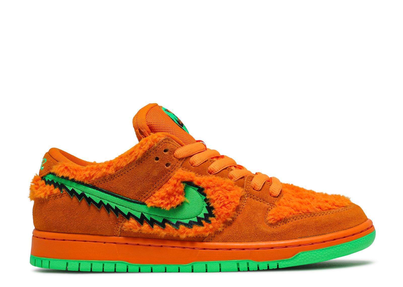 Grateful Dead X Dunk Low SB Orange Bear Shoes Sneakers