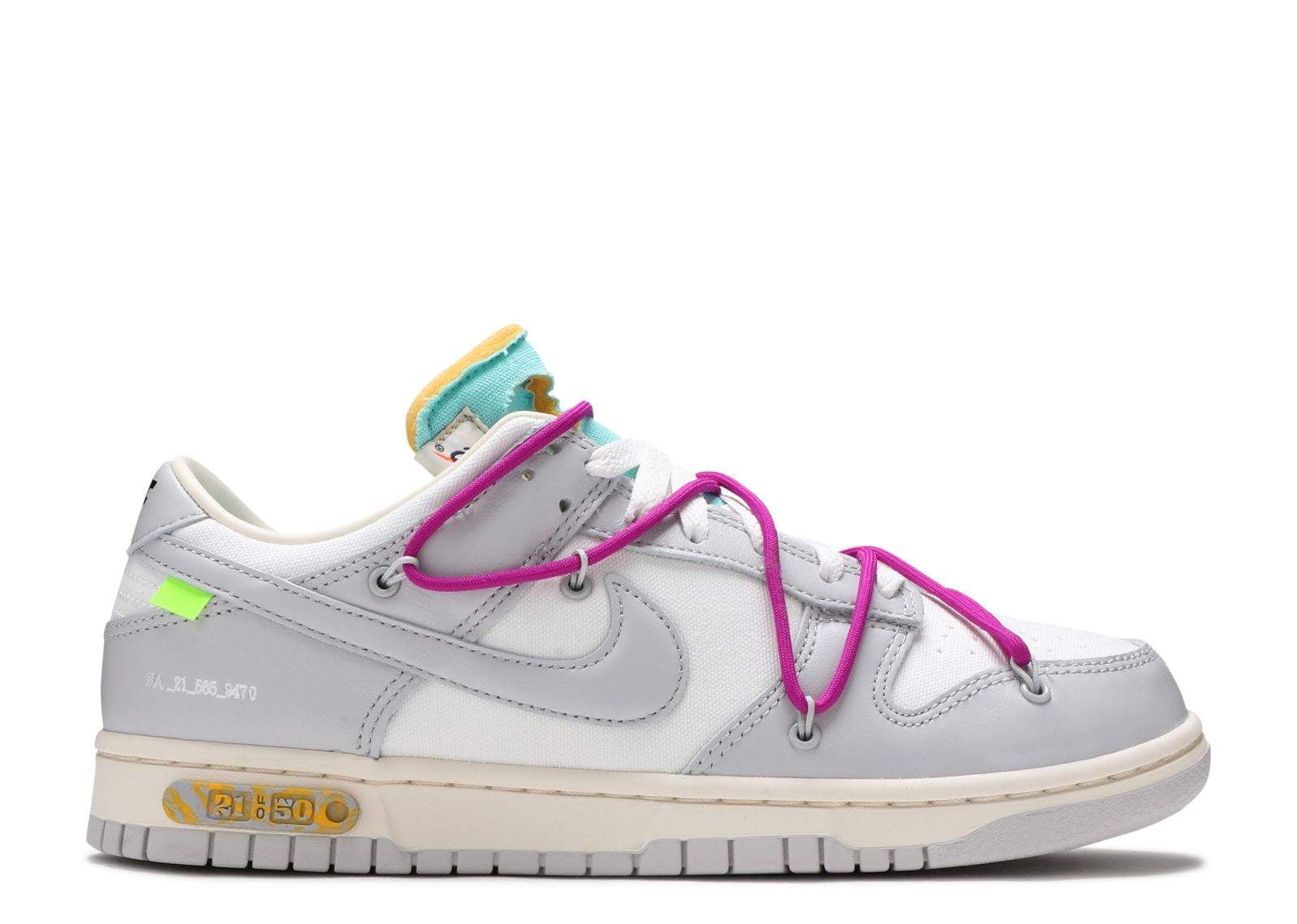 Nike Off-White x Dunk Low ‘Lot 21 of 50’ Shoes Sneakers