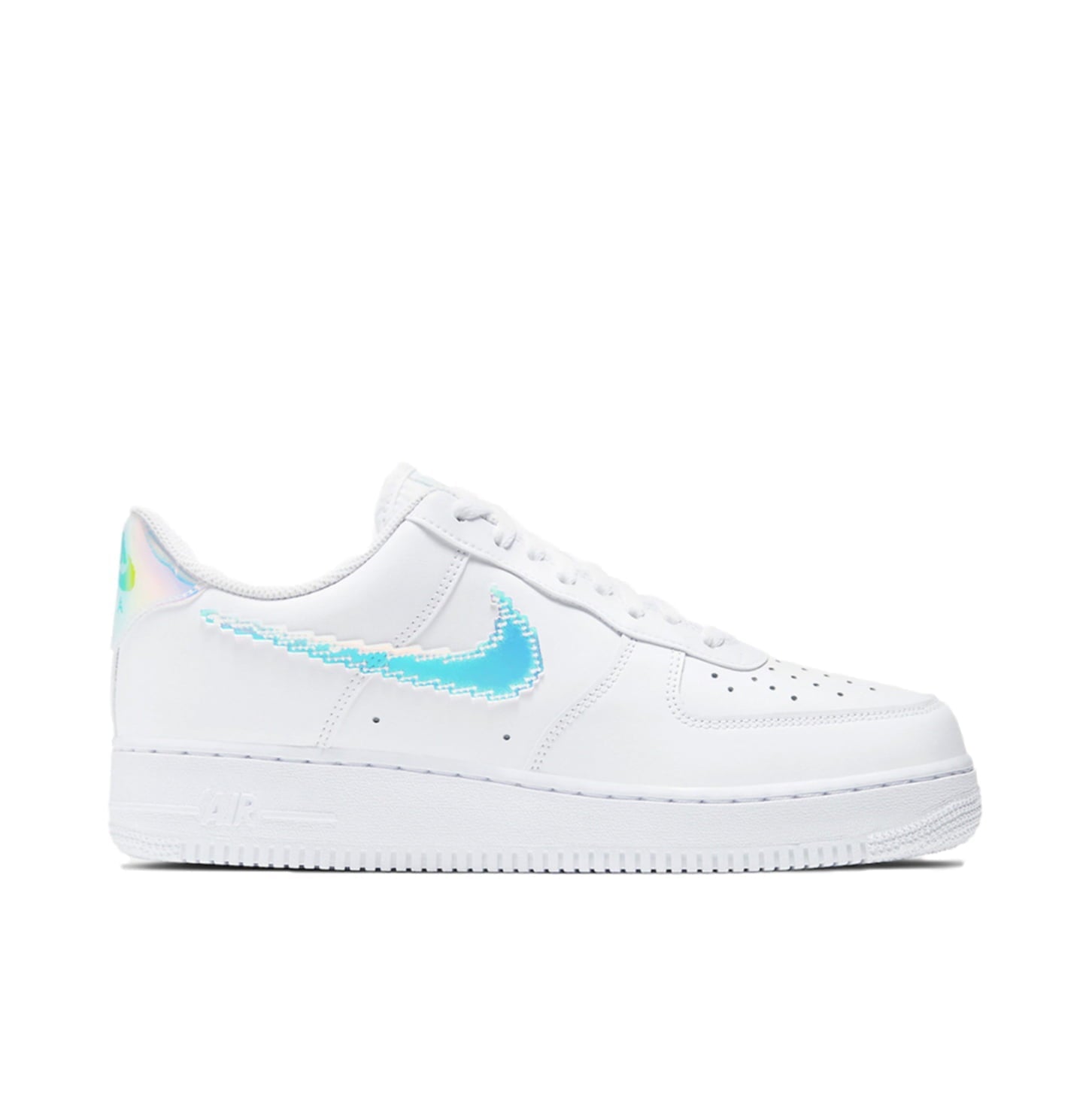 Air Force 1 Low Iridescent Pixel White Shoes Sneakers