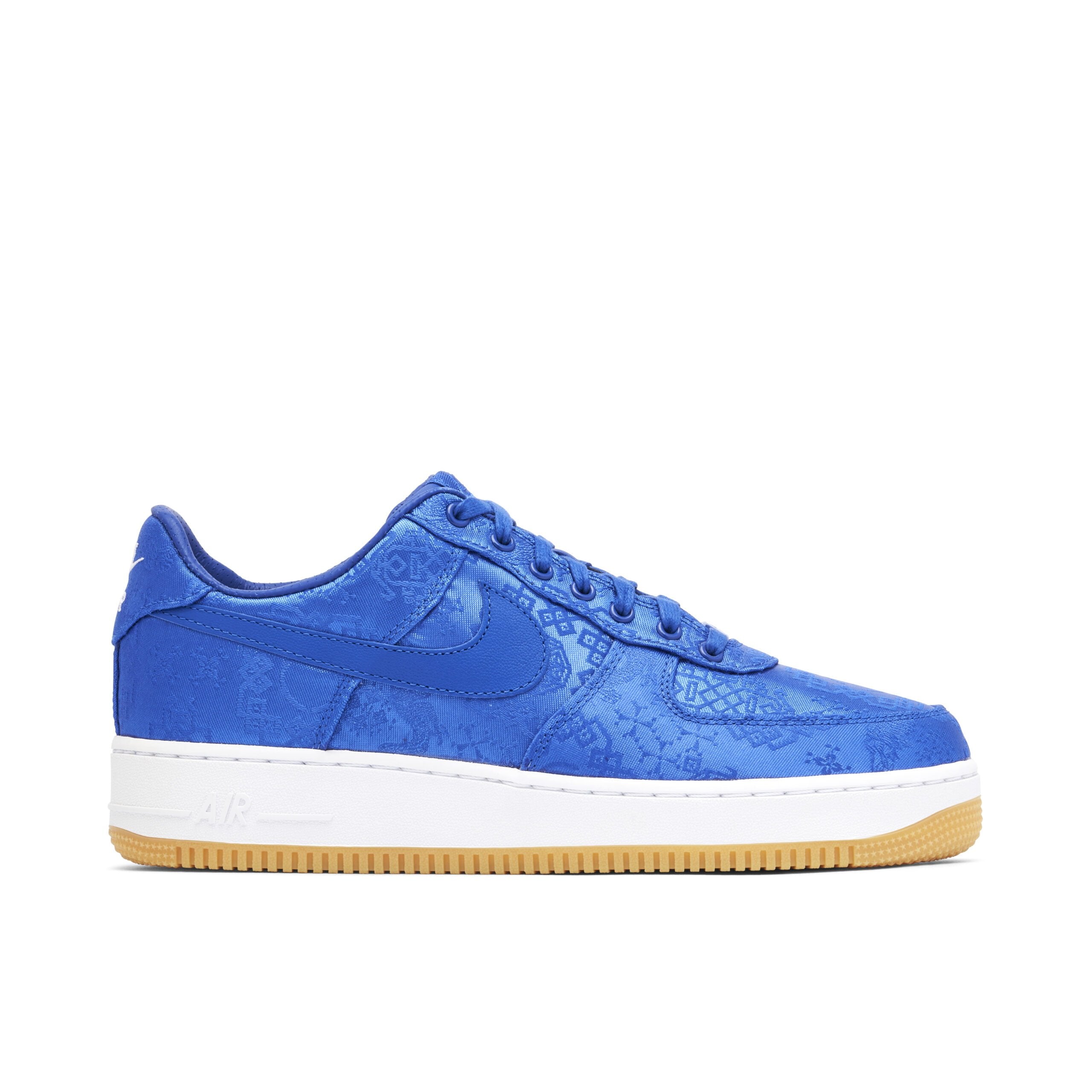Air Force 1 x Clot Blue Silk Shoes Sneakers