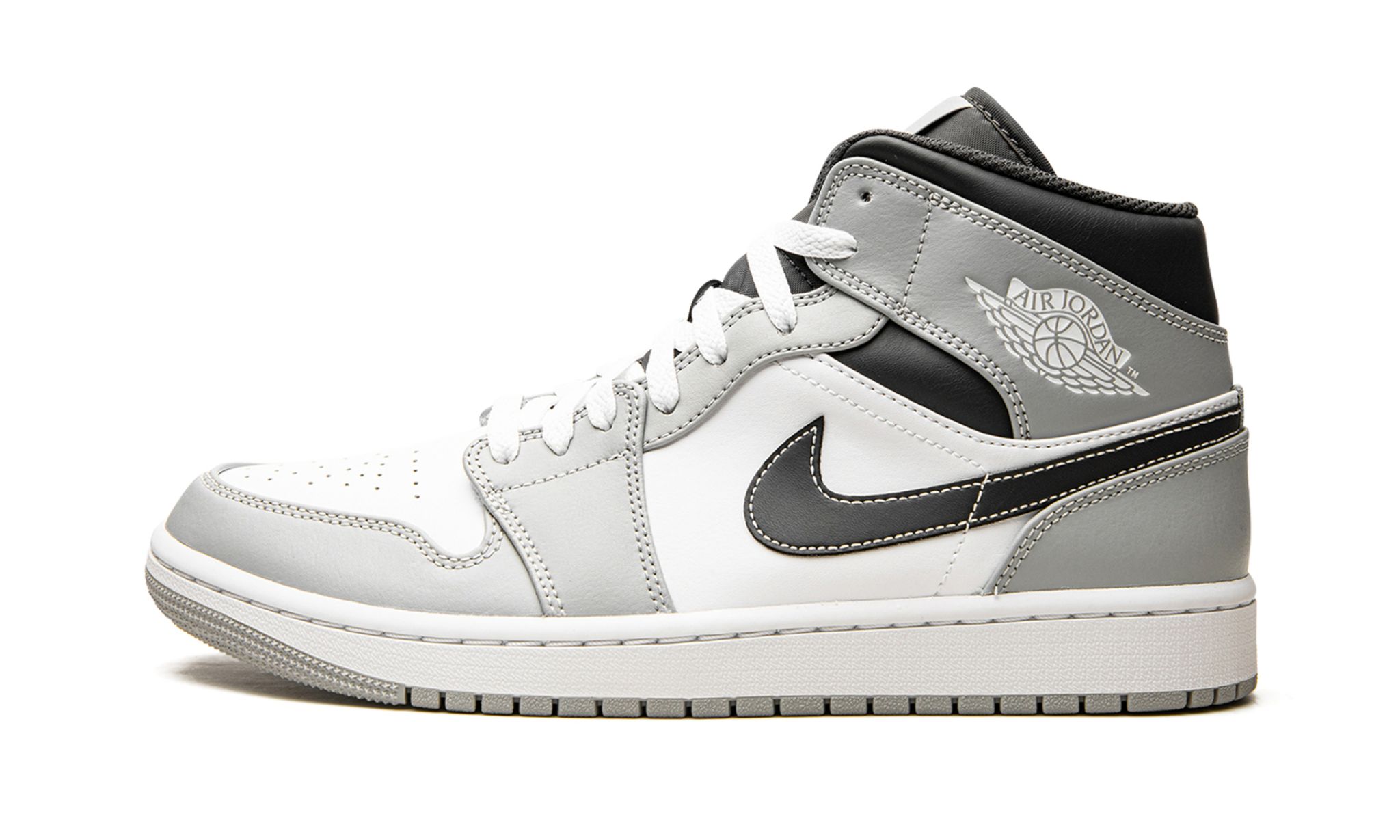 Air Jordan 1 Mid “Light Smoke Grey 2.0” Shoes Sneakers