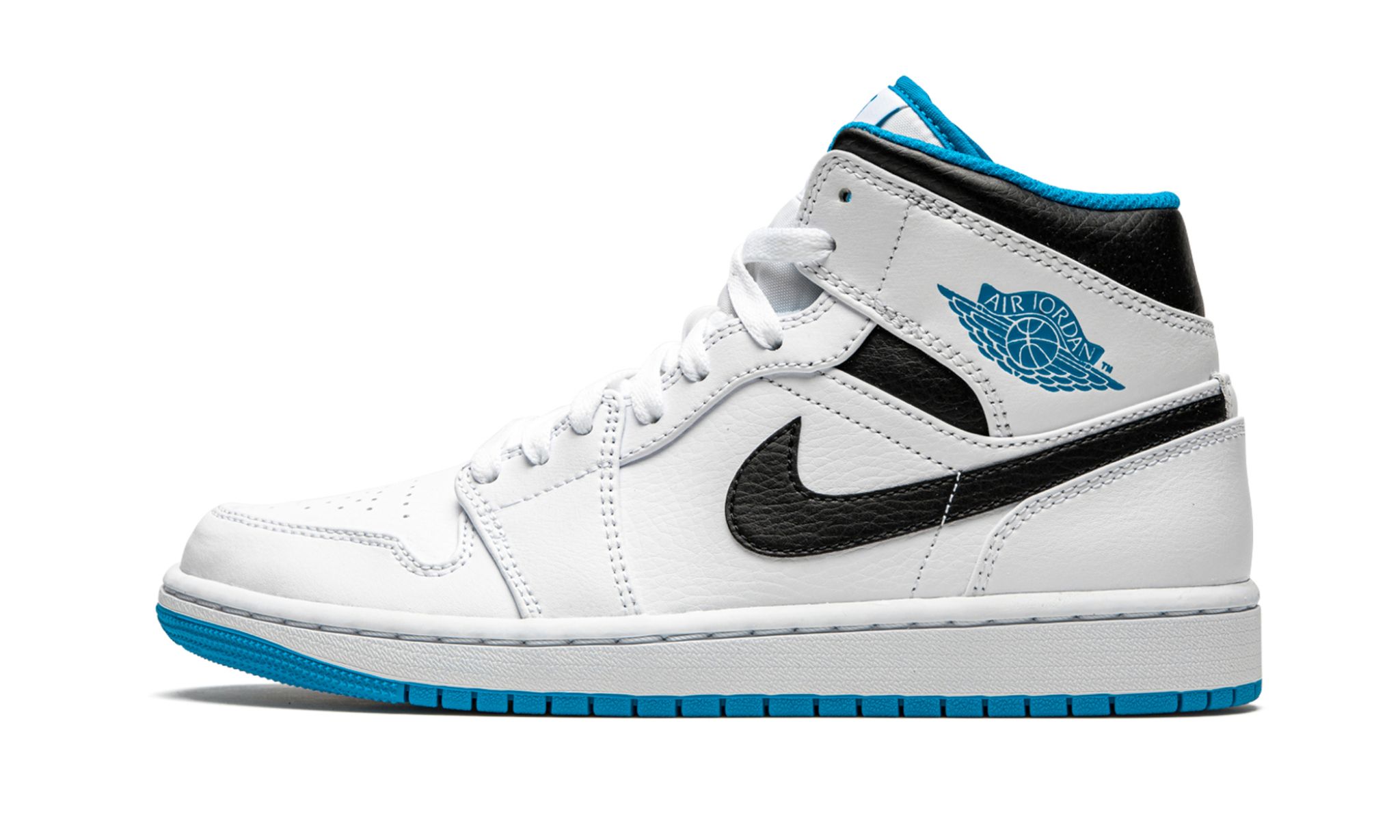 Air Jordan 1 Mid “White / Laser Blue” Shoes Sneakers