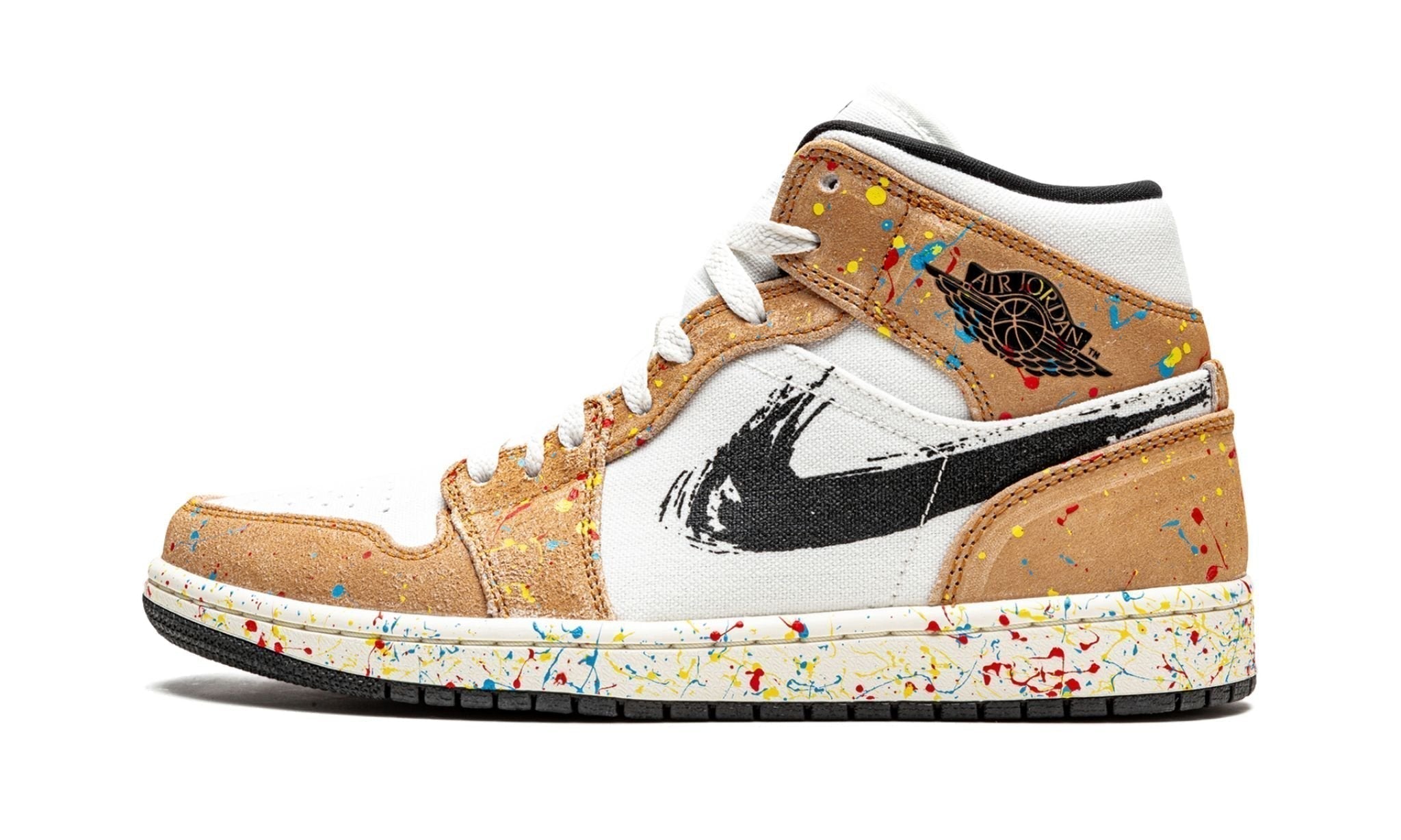 Air Jordan 1 Mid SE “Brushstroke” Shoes Sneakers