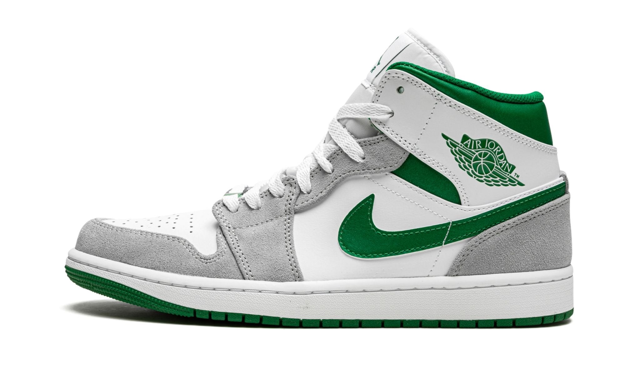 Air Jordan 1 MID SE “Grey / Pine Green / White” Shoes Sneakers