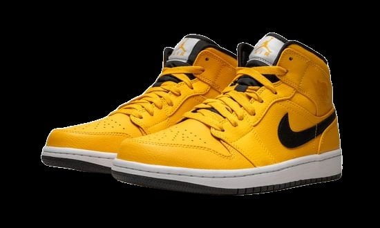 Air Jordan 1 Mid Taxi Yellow Shoes Sneakers