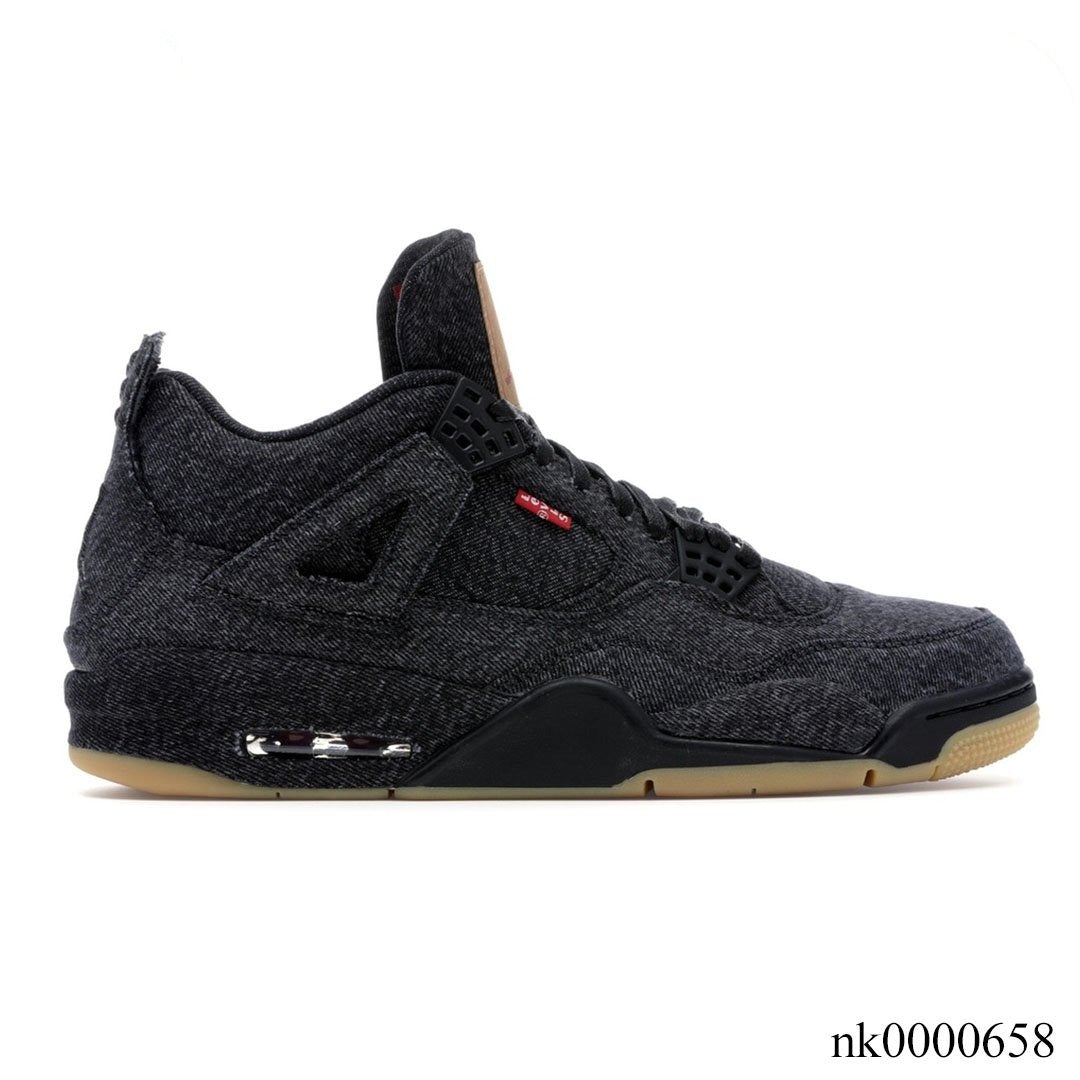 Air Jordan 4 Retro Levi's Black (Levi's Tag) Shoes Sneakers