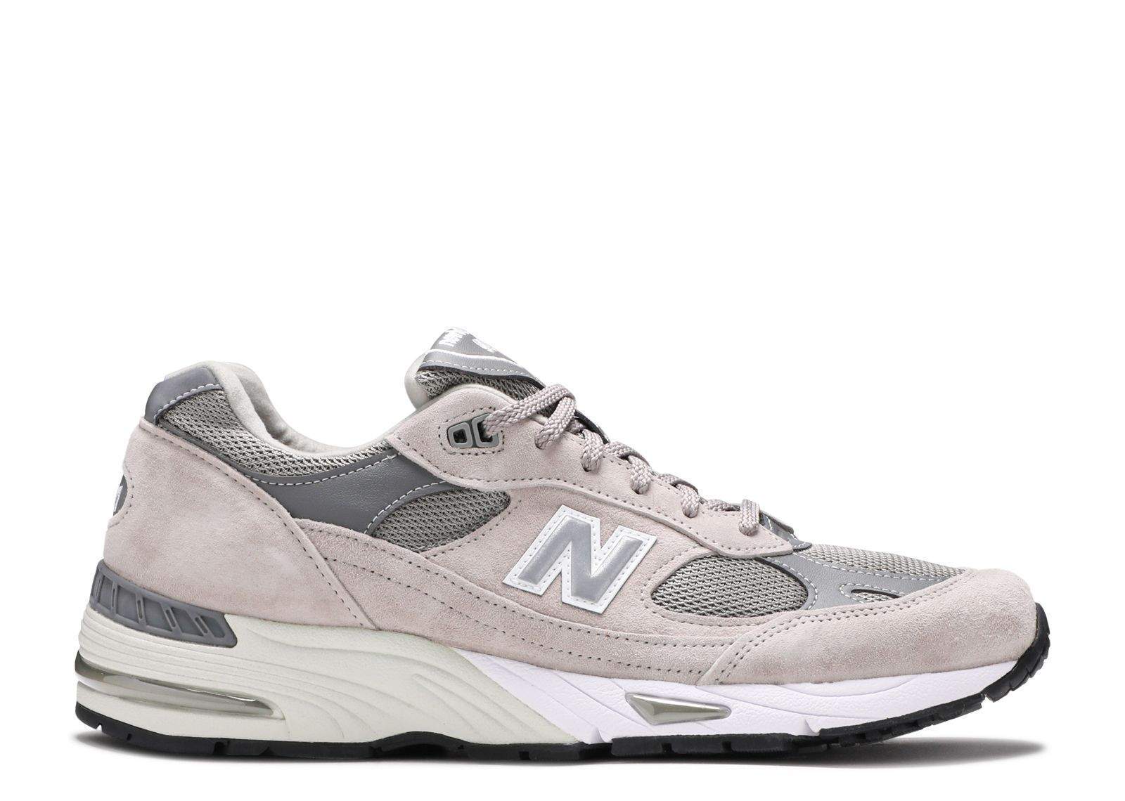 New Balance 991 Made In England Grey White Shoes Sneakers