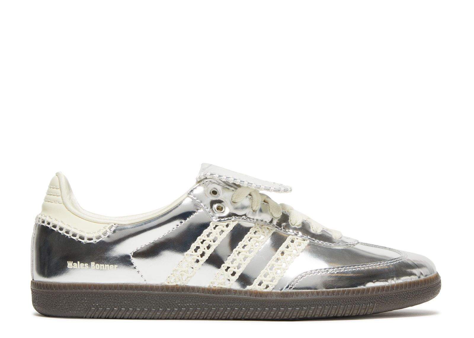 Adidas Wales Bonner X Samba Silver Metallic Shoes Sneakers