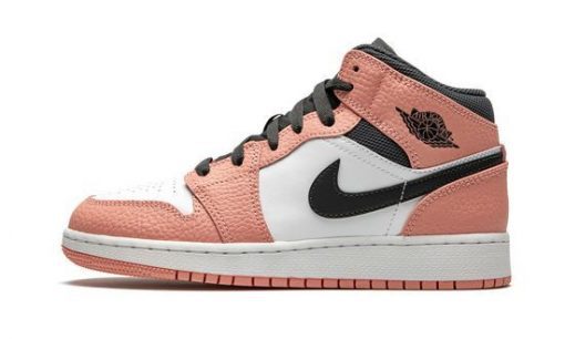 Jordan 1 Mid Pink Quartz 555112 Shoes Sneakers