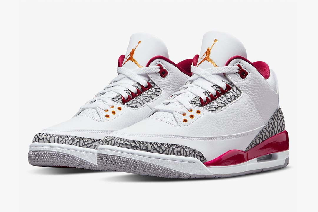 Jordan 3 Retro Cardinal Red Shoes Sneakers