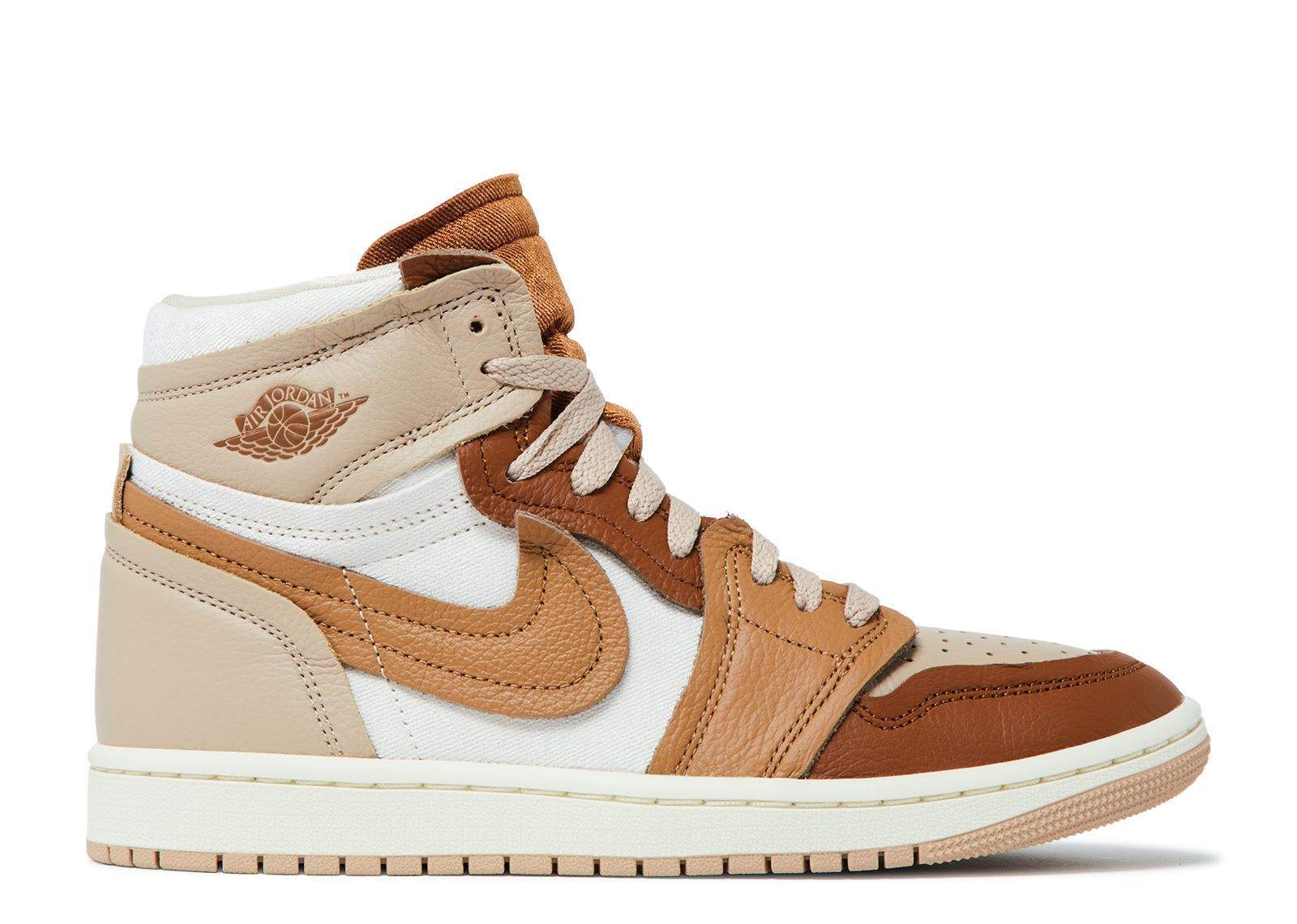 Wmns Air Jordan 1 High Method Of Make Legend Medium Brown Shoes Sneakers
