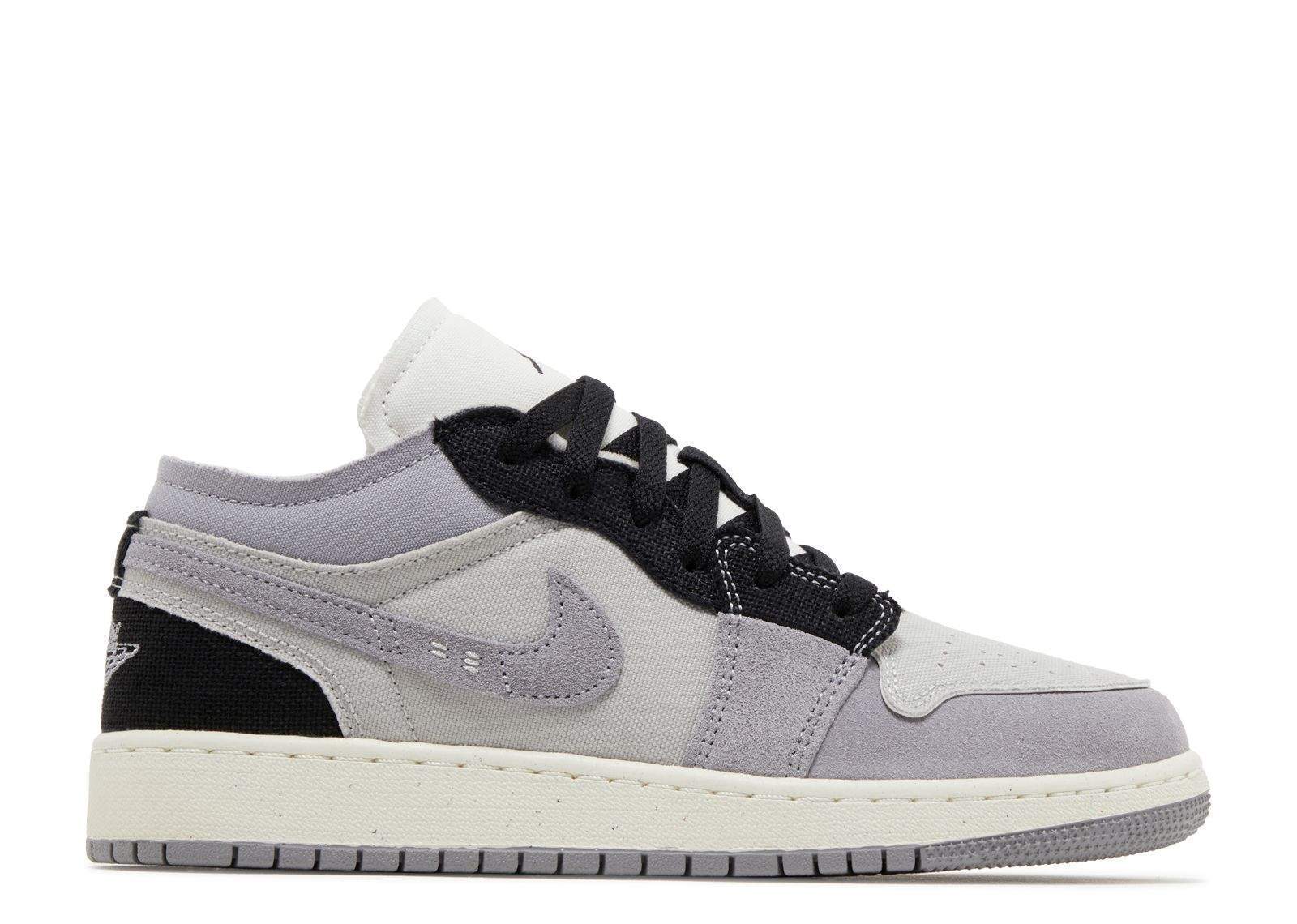Air Jordan 1 Low SE Craft GS Inside Out Cement Grey Shoes Sneakers