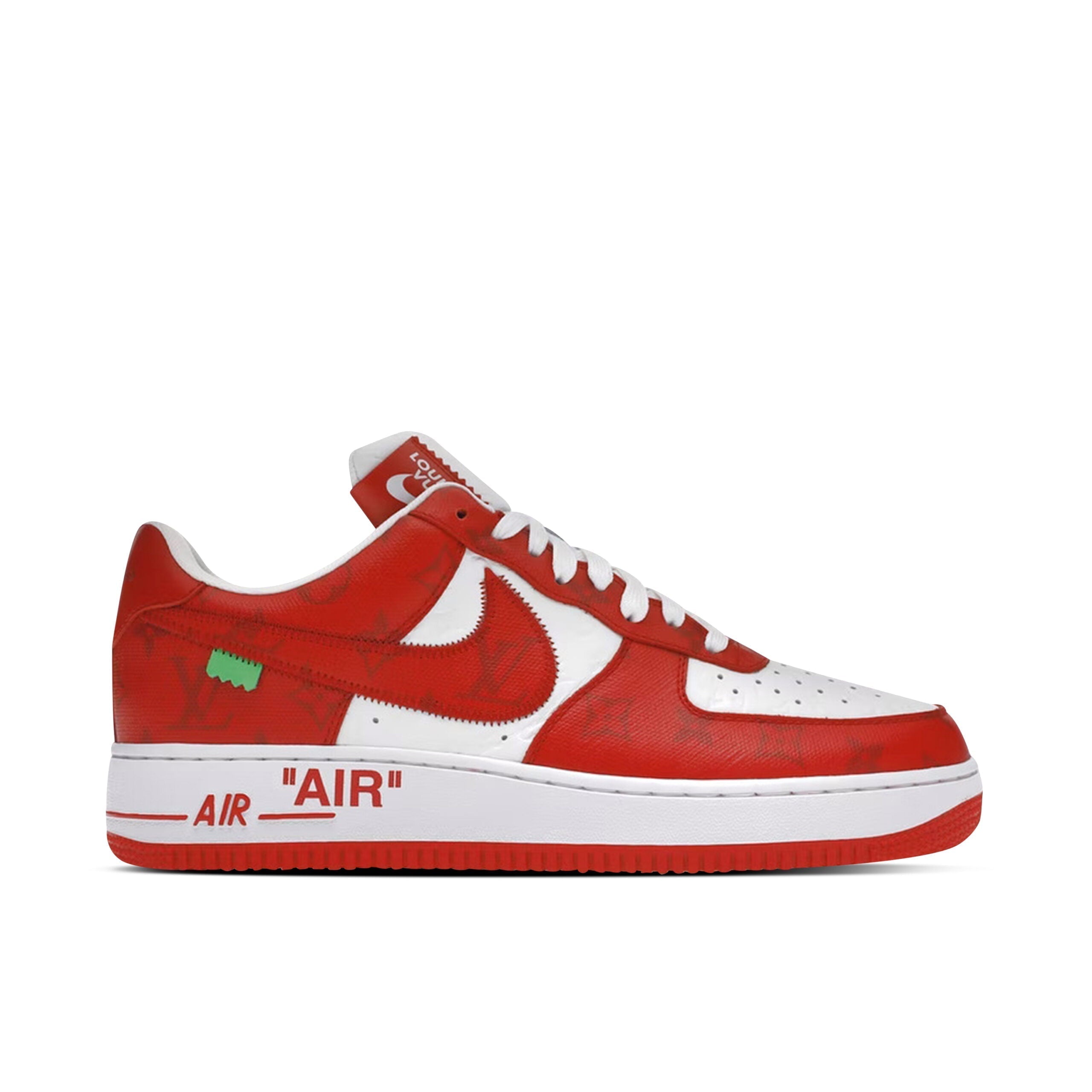 Nike Air Force 1 Low x Louis Vuitton By Virgil Abloh White Red Shoes Sneakers