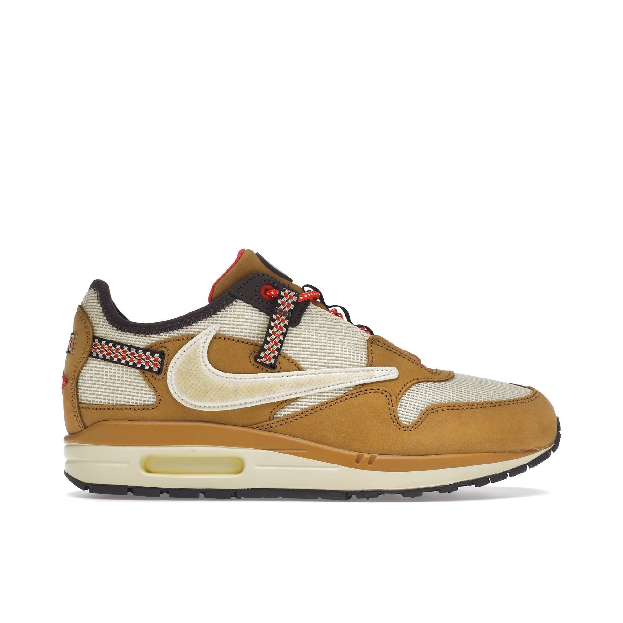 Nike Air Max 1 x Travis Scott Cactus Jack Wheat Lemon Drop Shoes Sneakers