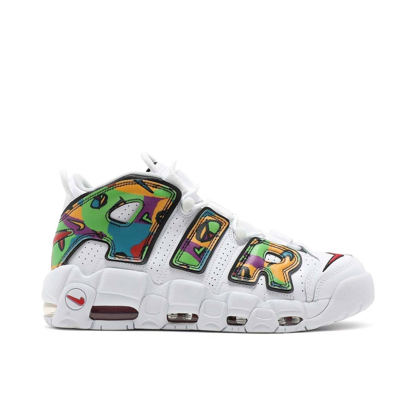Nike Air More Uptempo Peace Love Swoosh Shoes Sneakers