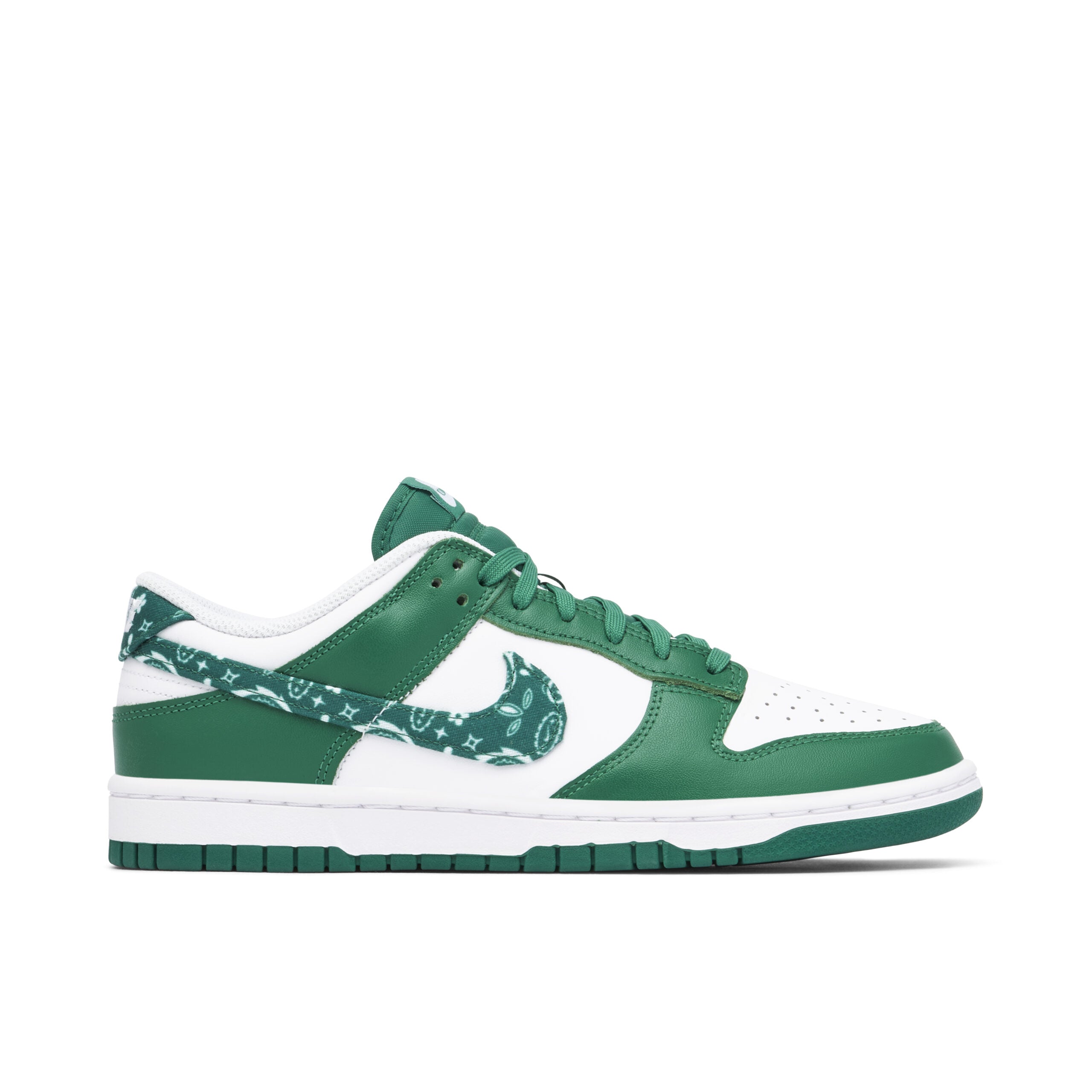 Nike Dunk Low Green Paisley Womens Shoes Sneakers