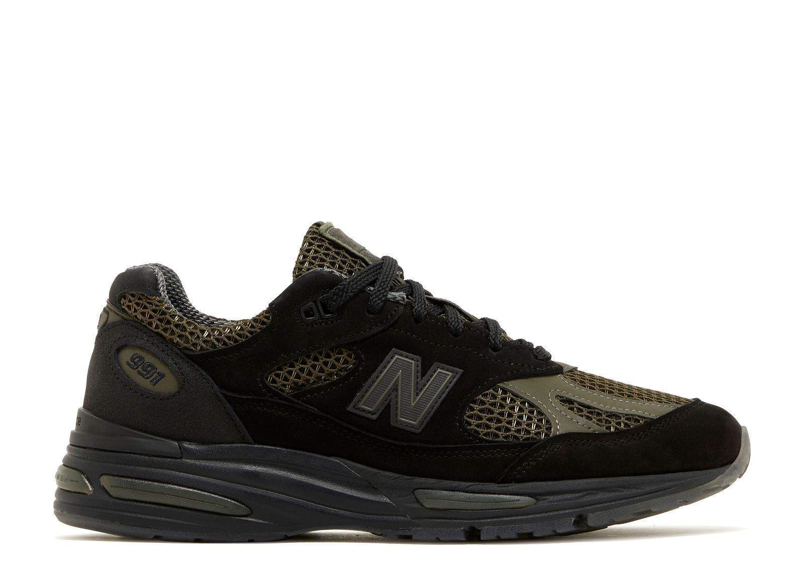 New Balance Stone Island X 991 V 2 Made In England Black Shoes Sneakers