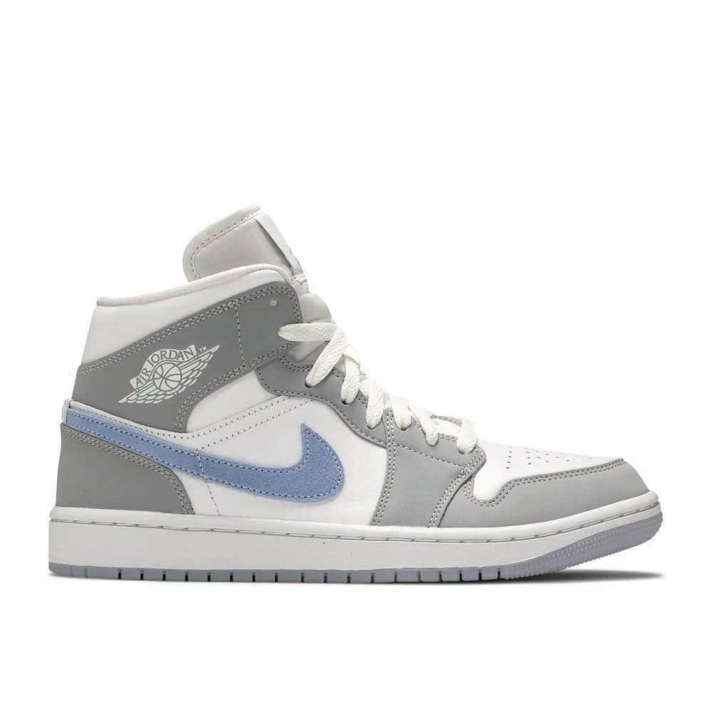 Air Jordan 1 Mid ‘Wolf Grey Aluminum’ Shoes Sneakers