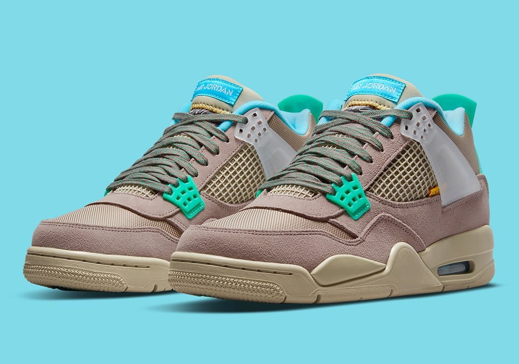 Union LA x Jordan 4 Retro Taupe Haze Shoes Sneakers